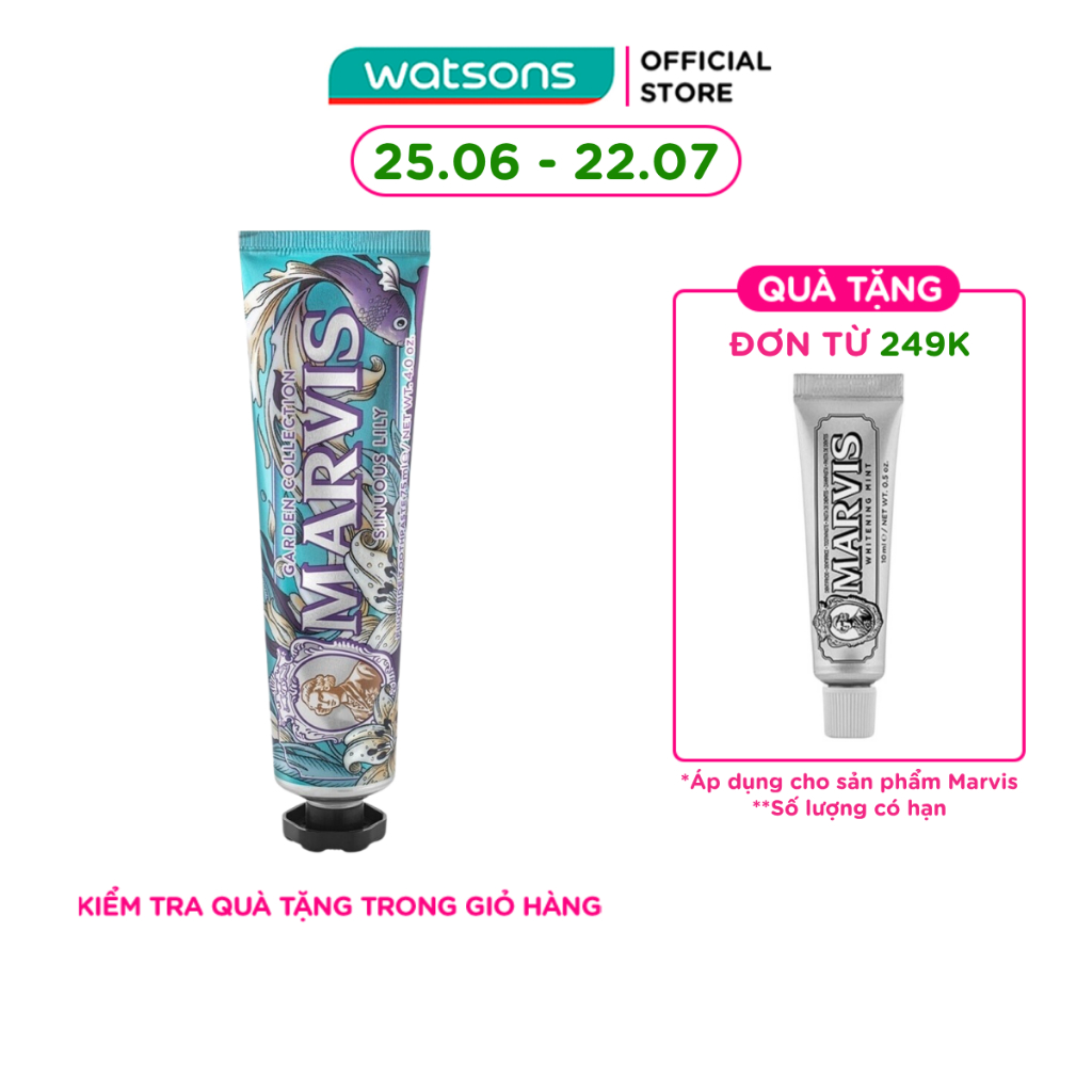 Kem Đánh Răng Marvis Sinuous Lily 75ml