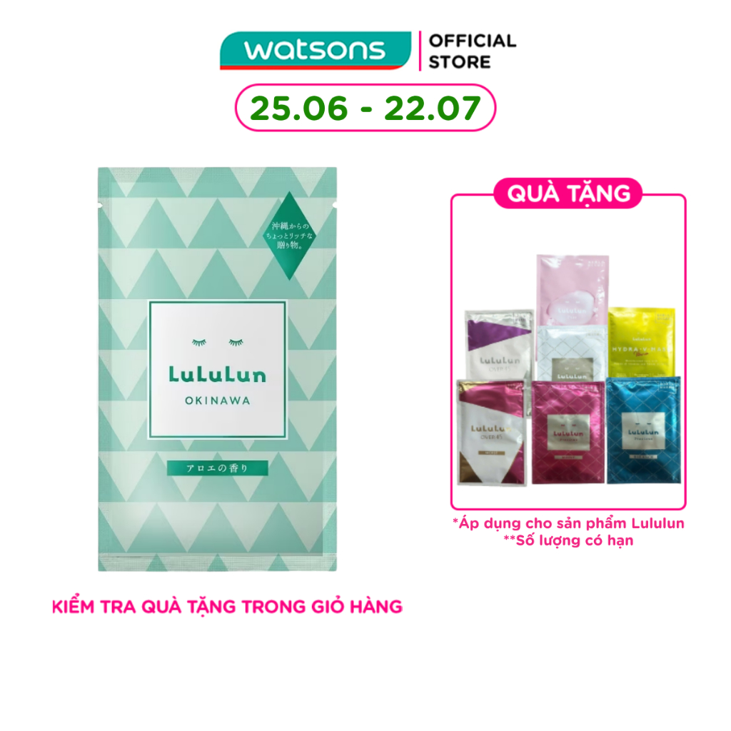 Mặt Nạ Lululun Face Mask Okinawa Aloe 33ml