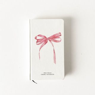 Sổ tay A6 ruột chấm dot ghi chép bỏ túi ghi chép nhật ký Crabit Ribbon Collection - A6 Nơ Hồng To Dot