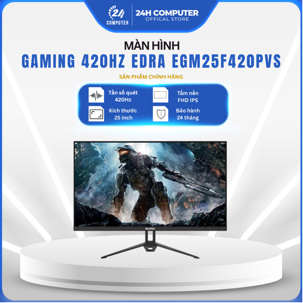 [FULL VAT] MÀN HÌNH GAMING 420HZ EDRA EGM25F420PVS 25" FHD IPS | NEW| CHÍNH HÃNG| Bảo hành 24 tháng