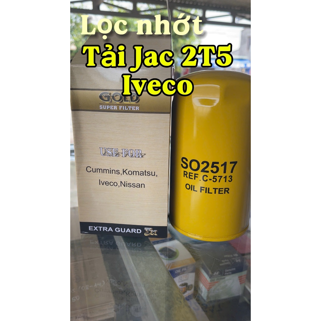 LỌC NHỚT SO2517 / C5713/ L32289 / LF17535-AM001 DÙNG CHO XE TẢI JAC 2T5, IVECO