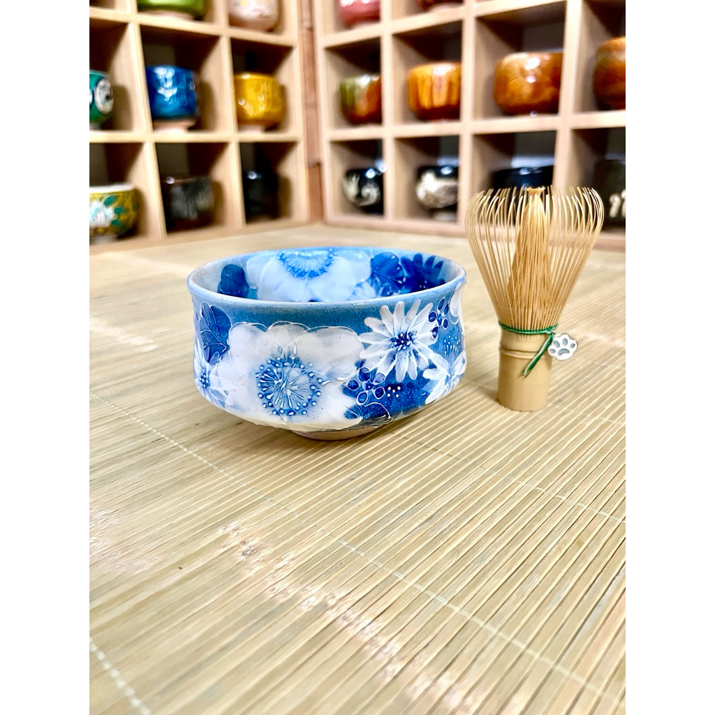 Chawan Seto - Yuzuriha Studio, gốm Nhật, bát đánh matcha, gốm secondhand