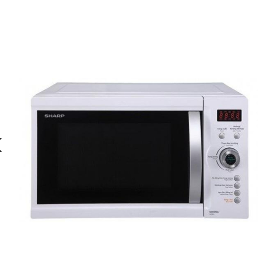 [CHÍNH HÃNG] Lò vi sóng có nướng 23L Sharp R-G371VN-W - 5 mức công suất vi sóng
