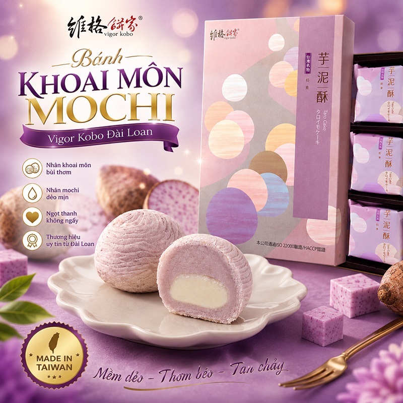 BÁNH KHOAI MÔN MOCHI VIGOR KOBO