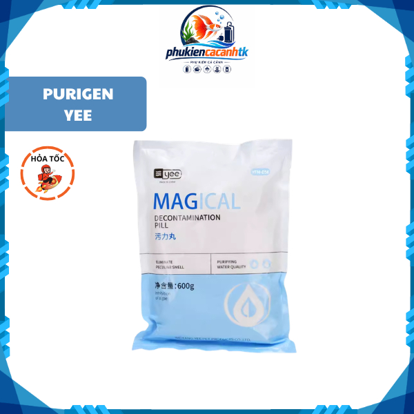 PURIGEN YEE LÀM TRONG NƯỚC HỒ CÁ, KHỬ MÀU LŨA THỦY SINH.