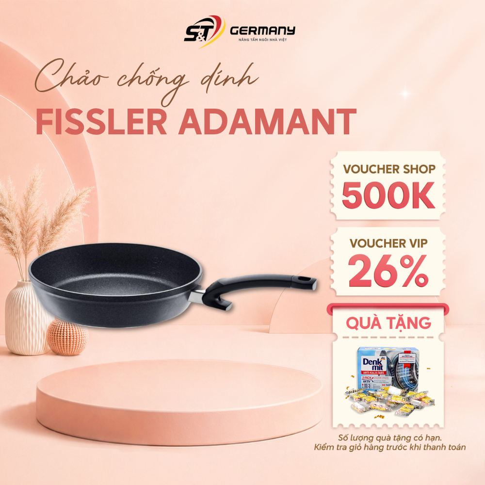 Chảo chống dính Fissler Adamant Comfort size 20 24 28 cm made in Germany  GermanySnT