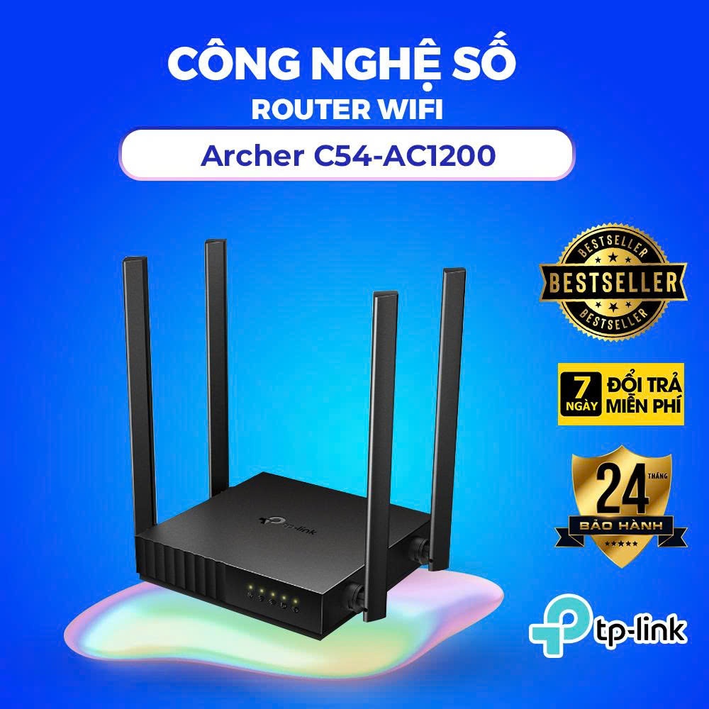 Bộ phátr Wi-Fi TP-LINK Archer C54 Băng Tần Kép AC1200 - BẢO HÀNH CHÍNH HÃNG 2 NĂM