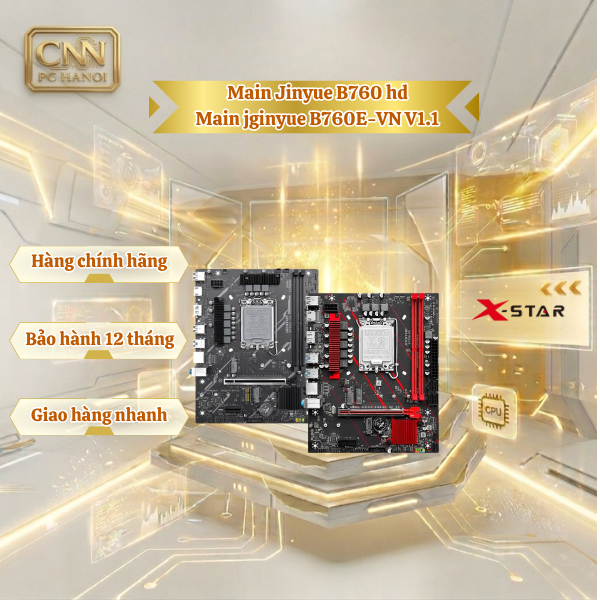 Main Jginyue B760 M-HD & B760E-VN V1.1 – Bo Mạch Chủ B760, Hiệu Năng Cao Cho PC Gaming