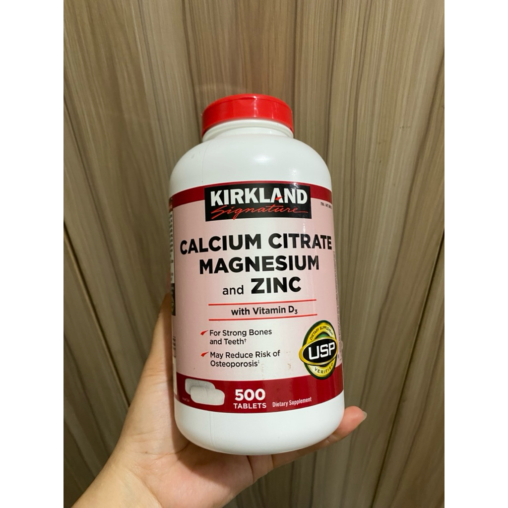 Viên uống Calcium Citrate Magnesium and Zinc 500 viên - Hàng Mỹ