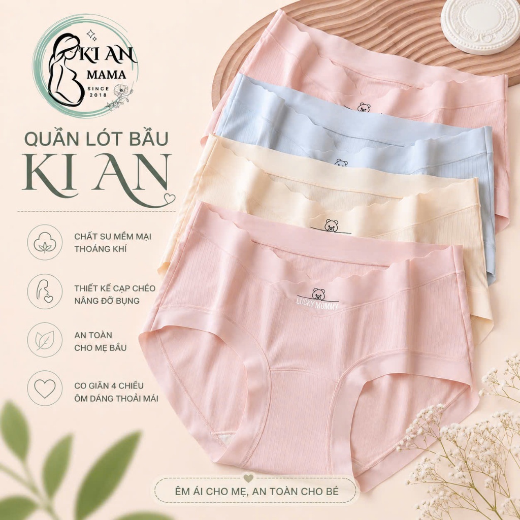 5 Quần lót bầu KiAn QLB8085 chất su mềm cạp chéo co giãn 4 chiều quần lót bầu…