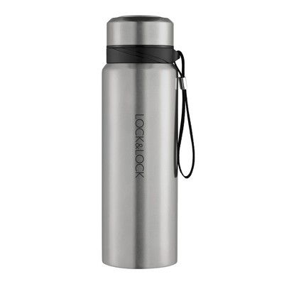 Bình giữ nhiệt LocknLock LHC6180SLV 800ml, Hàng chính hãng, có khay lưới lọc trà, dây - JoyMall