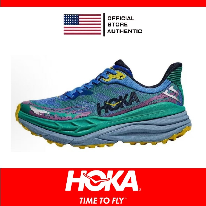 100% Genuine HOKA One Stinson 7 Blue Green 1141531-VTC Unisex Low-top Sneakers
