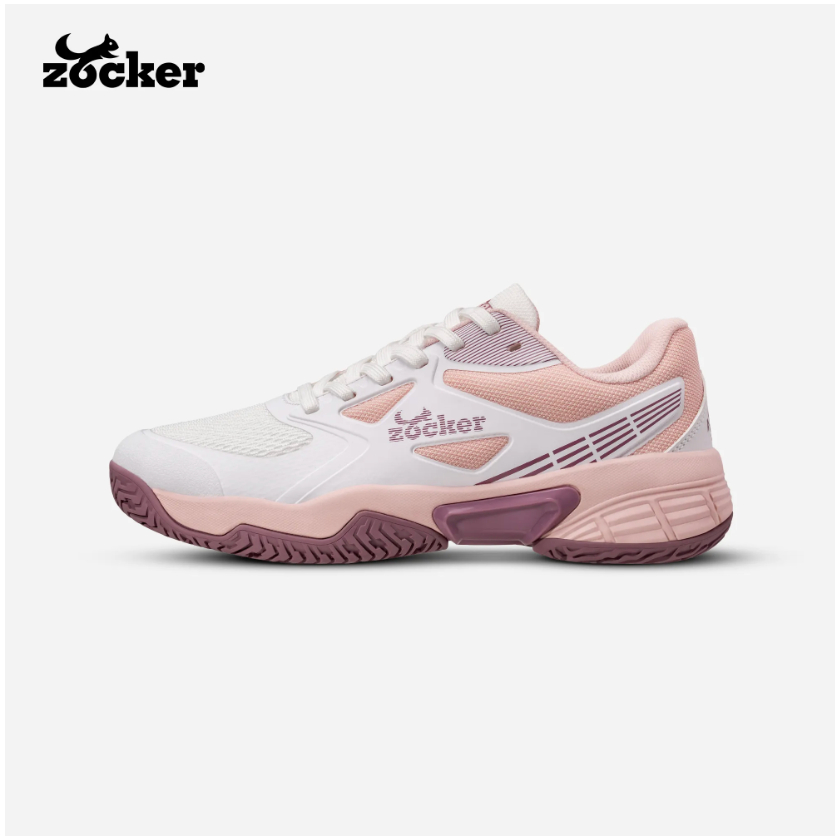 [ZOCKER] GIÀY PICKLEBALL ZOCKER ASPIRE SPEED CHÍNH HÃNG 'TRẮNG HỒNG'