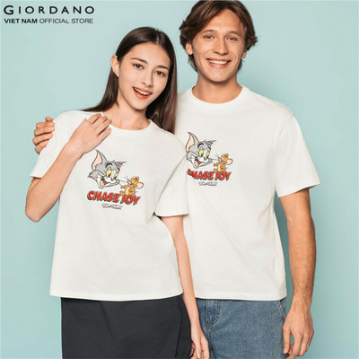 [GIORDANO x Tom&Jerry] Áo Thun Nam Ngắn Tay In Hình 01096280-02
