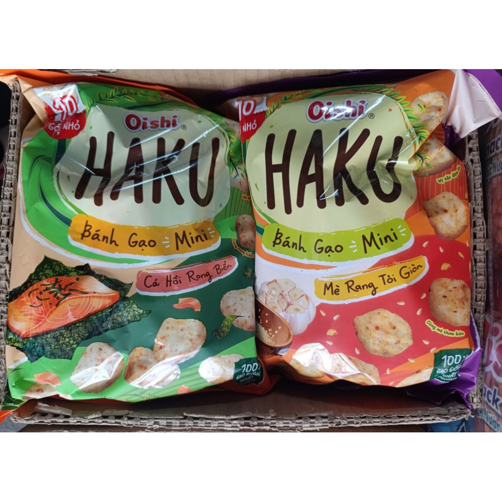 Bánh gạo mini Oishi Haku gói 138g