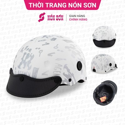 ƯU ĐÃI - Mũ bảo hiểm lỗ thông gió NÓN SƠN chính hãng SMP-TR112