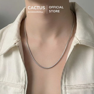 Dây chuyền lụa trơn basic mỏng 1.2mm dẹp Cactus Acc, vòng tay thép Titan phụ kiện nam nữ không gỉ