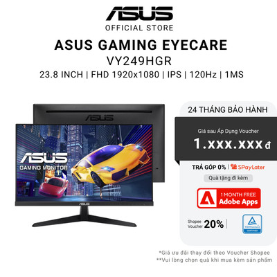 Màn Hình ASUS VY249HGR 23.8 inch | IPS | FHD | 120Hz | 1ms | viền mỏng THÍCH HỢP TREO ARM