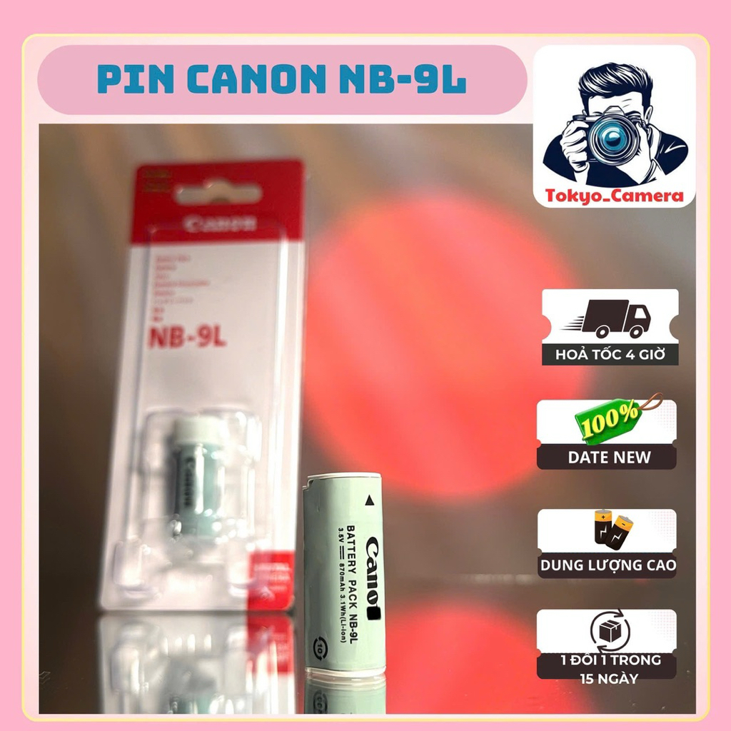 Pin Canon NB-9L dùng cho PowerShot SD4500 IS, PowerShot ELPH 510 HS, PowerShot ELPH 520 HS, PowerSho