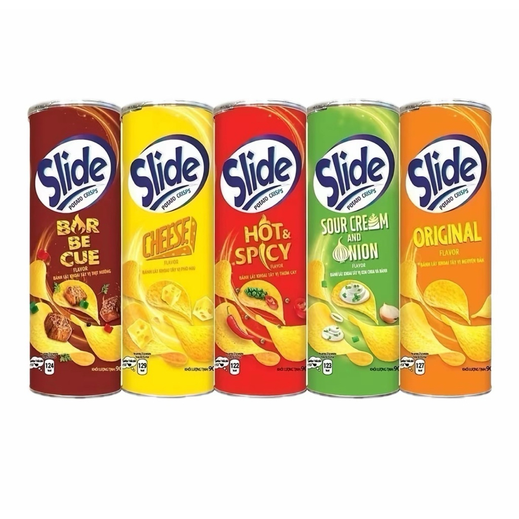 Bánh lát snack slide 90g các vị