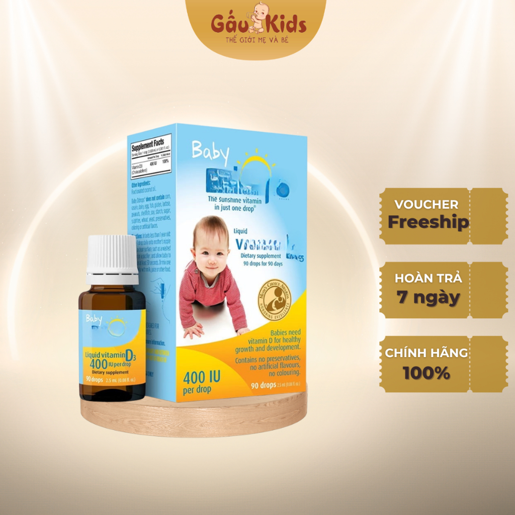 Baby Ddrops Vitamin D3 cho bé