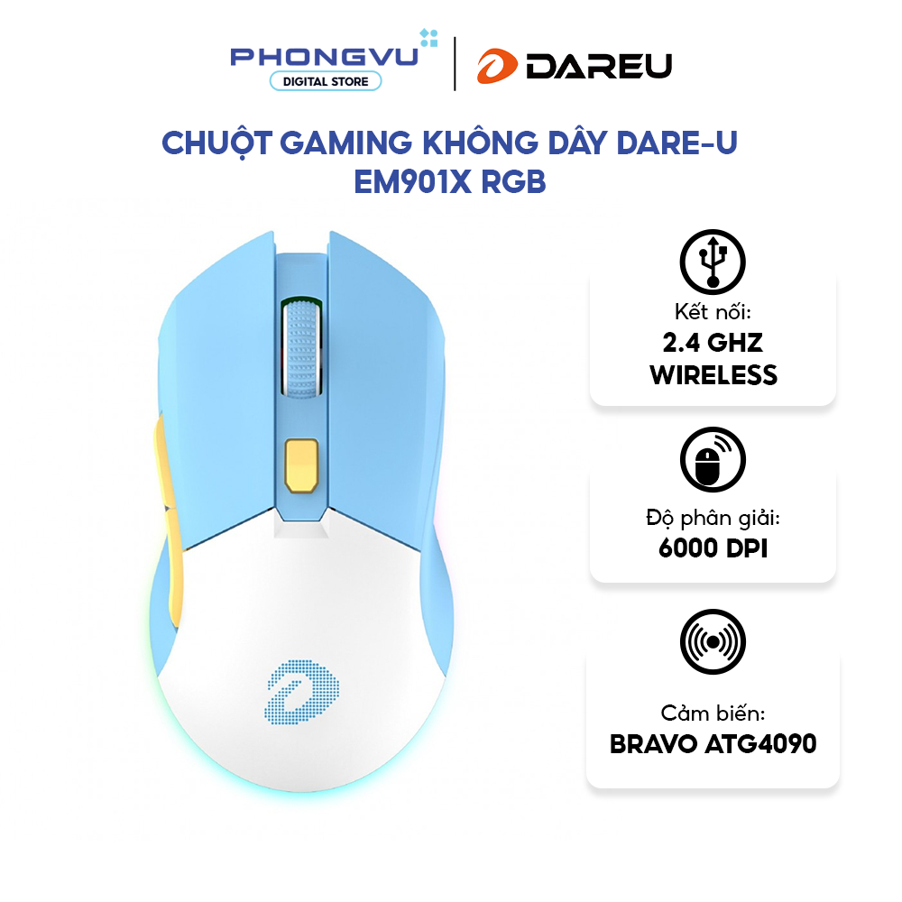 Chuột Dareu EM901X RGB - Bảo hành 24 tháng
