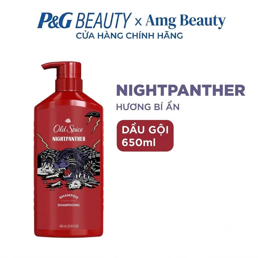 Dầu gội xả Old Spice Night Panther 650ml