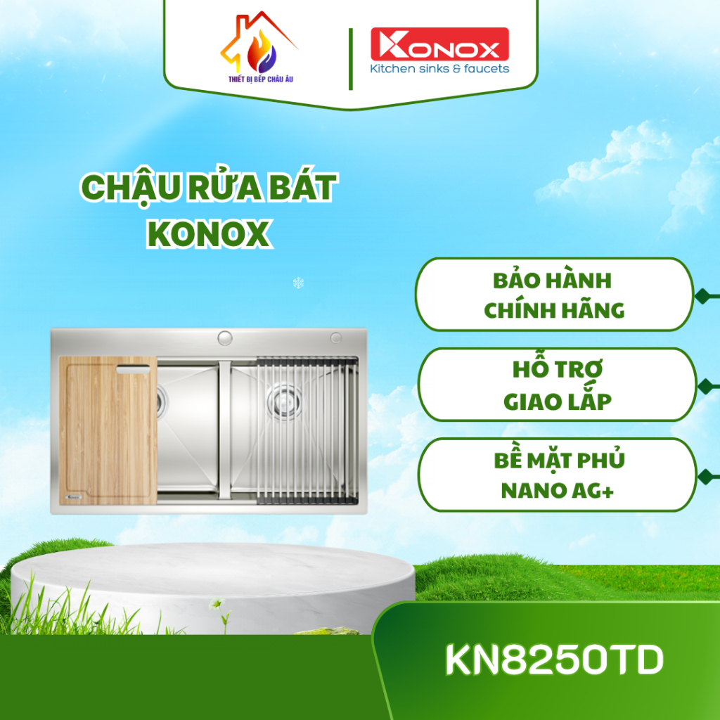 Chậu Rửa Bát Konox Workstation – Topmount Sink KN8250TD ĐA NĂNG – LINH HOẠT – TỐI ƯU KHÔNG GIAN BẾP