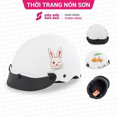 Mũ bảo hiểm nửa đầu trẻ em hoa văn chính hãng ADC-002.126