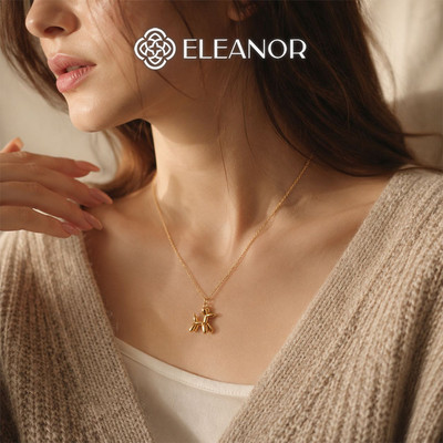 Dây chuyền nữ titan Eleanor Accessories hình cún Snoopy phụ kiện trang sức vòng cổ 12229