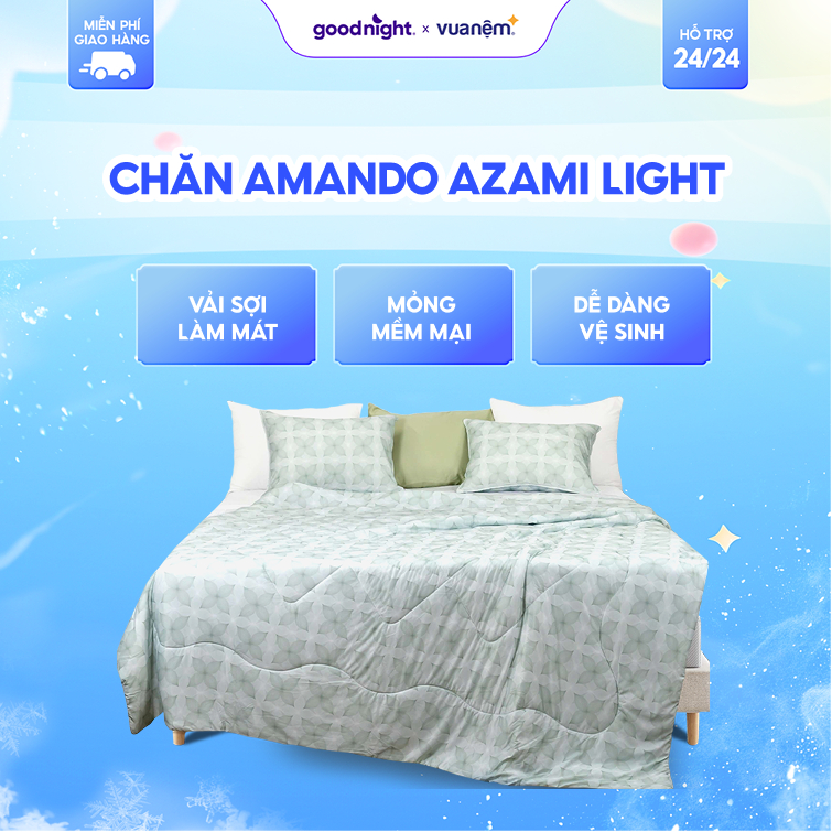 Chăn Amando Azami Light - chăn điều hòa làm mát, chăn mát cao cấp, chăn thu đông