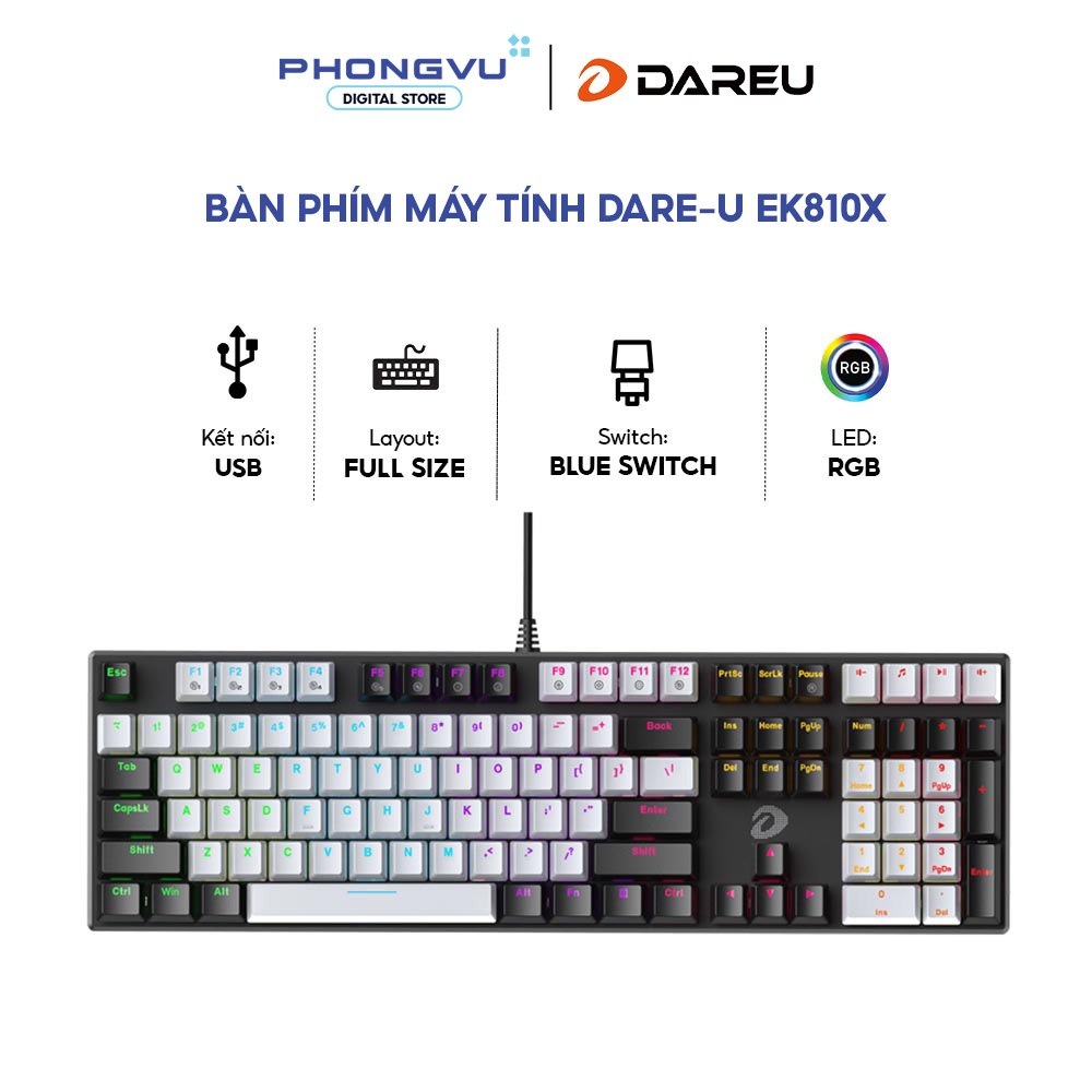 Bàn phím Dareu EK810X - Bảo hành 24 tháng