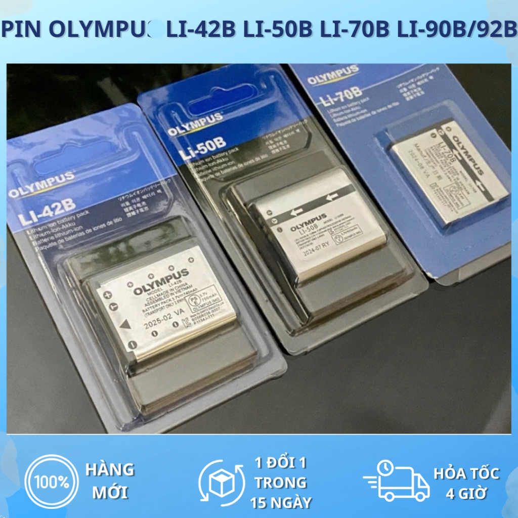 Pin Olympus Li-42B/ Li-50B/Li-70B/ Li-90B