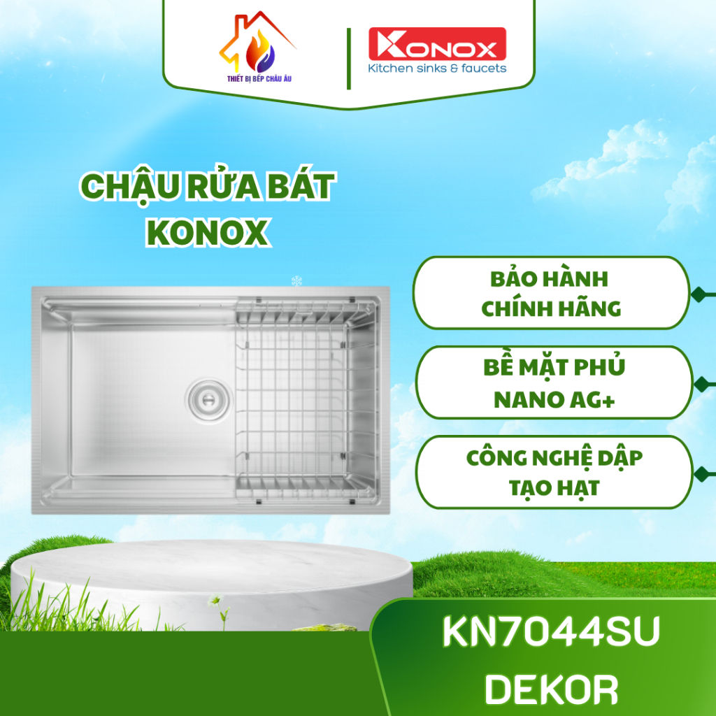 Chậu Rửa Bát Workstation Konox KN7044SU Dekor - Thiết Kế Tinh Tế, Công Nghệ Tiên Tiến - TBB