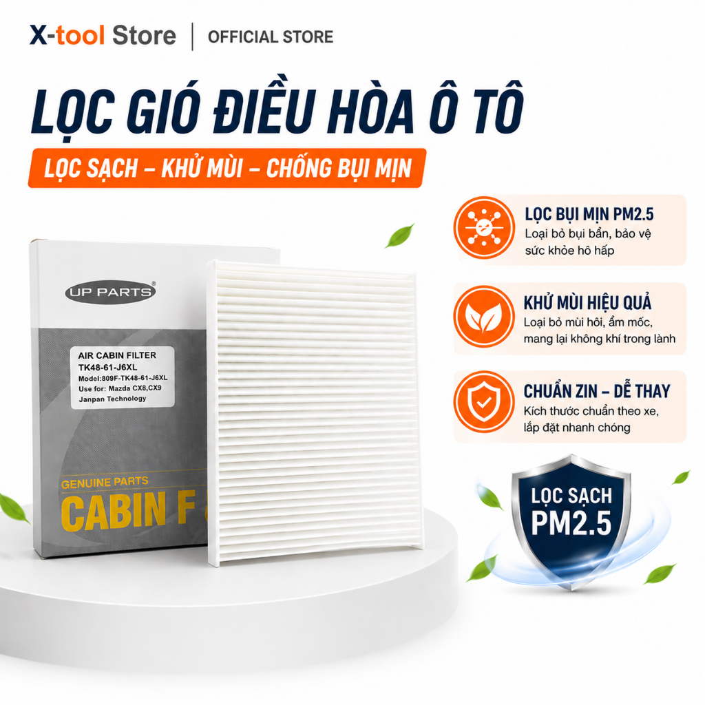 Lọc Gió Điều Hòa Cabin Mazda CX8, CX9 (2016-2025) UP PARTS OEM - Lọc Bụi Mịn, Khử Mùi Hiệu Quả