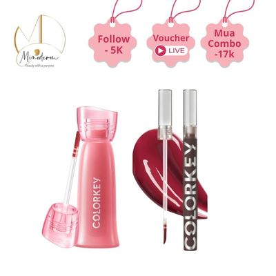 Son Bóng Mờ Colorkey Watery Son Môi Dạng Lỏng Chống Dính Chống Thấm Nước Trang Điểm Môi