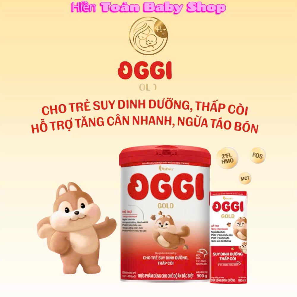 Sữa Oggi Gold Sản Phẩm Dinh Dưỡng Cao Năng Lượng Dành Cho Bé Suy Dinh Dưỡng Nhẹ Cân 900g ( Quét Mã Tích Điểm )