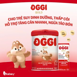 Sữa Oggi Gold Sản Phẩm Dinh Dưỡng Cao Năng Lượng Dành Cho Bé Suy Dinh Dưỡng Nhẹ Cân 900g ( Quét Mã Tích Điểm )
