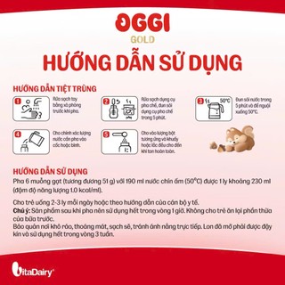 Sữa Oggi Gold Sản Phẩm Dinh Dưỡng Cao Năng Lượng Dành Cho Bé Suy Dinh Dưỡng Nhẹ Cân 900g ( Quét Mã Tích Điểm )
