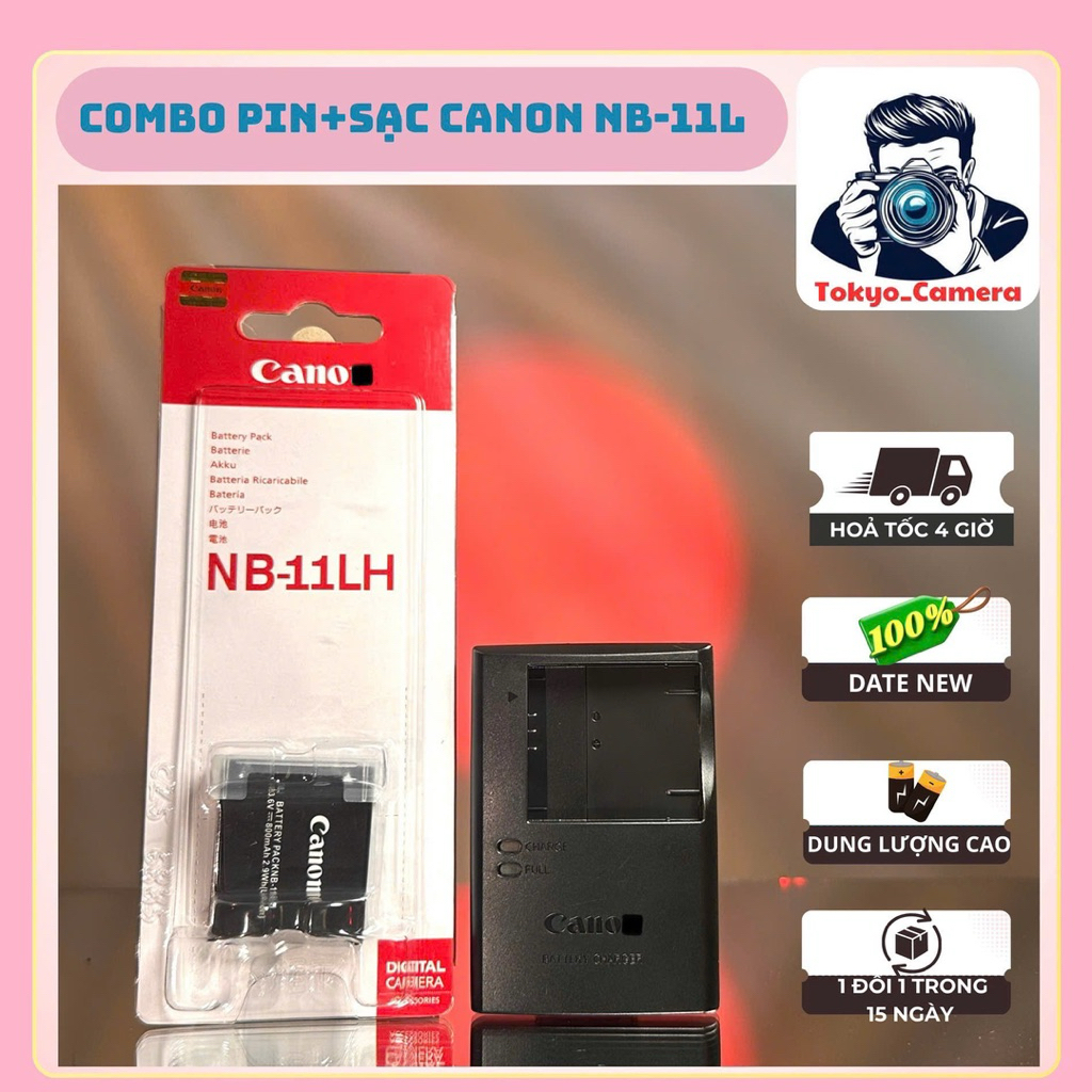 Bộ Sạc Pin Canon NB-11L/11LH dùng cho IXUS 125 HS, IXUS 132, IXUS 135, IXUS 140, IXUS 145, IXUS 150,