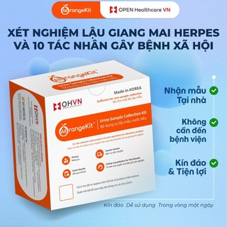 Bộ Kit Test Lậu Giang Mai Herpes và 10 Bệnh xã hội Tại Nhà - Hàn Quốc - Có BS Tư Vấn Online