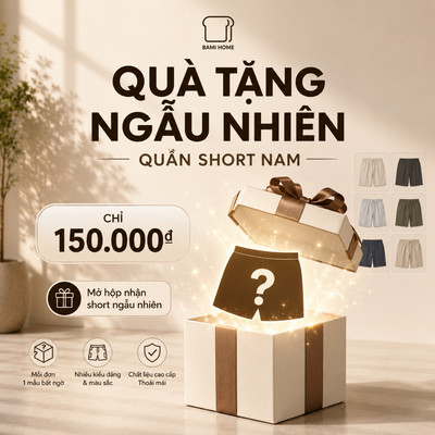 [Quà Tặng Ngẫu Nhiên] Quần short tặng ngẫu nhiên BAMI HOME chất liệu ngẫu nhiên