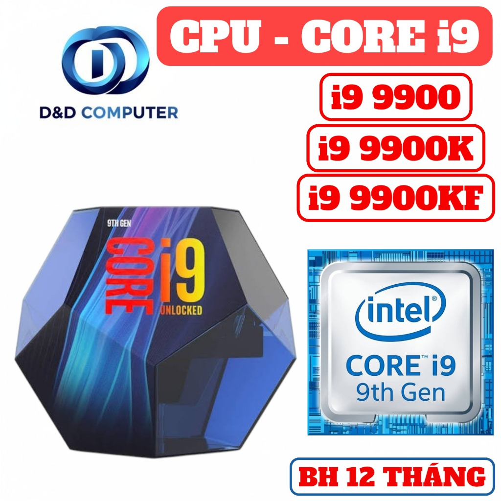 [BẢO HÀNH 12 THÁNG] CORE i9 9900K / i9 9900KF / i9 9900 HÀNG CHUẨN ĐẸP - QUA SỬ DỤNG.