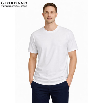 GIORDANO Áo Thun Nam Cổ Tròn Ngắn Tay Liquid Touch Tee 01025204