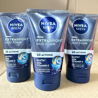 Sữa rửa mặt sáng da và mờ thâm mụn dành cho nam Nivea Men Extra White Dark Spot Reduction