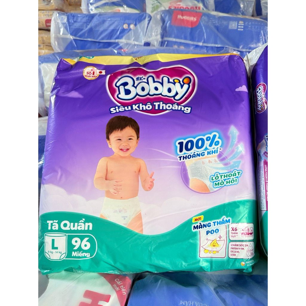 Tả quần Bobby Mega Jumbo L96 siêu khô thoáng