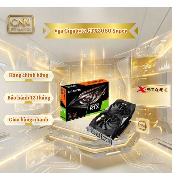 Card Màn Hình Gigabyte RTX 2060 Super 6GB GDDR6 , Hàng Like New- VGA Hiệu Năng Cao