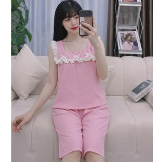 35kg -> 65kg, Bộ Lụa Hàn Lửng Nữ Không Túi, ảnh thật