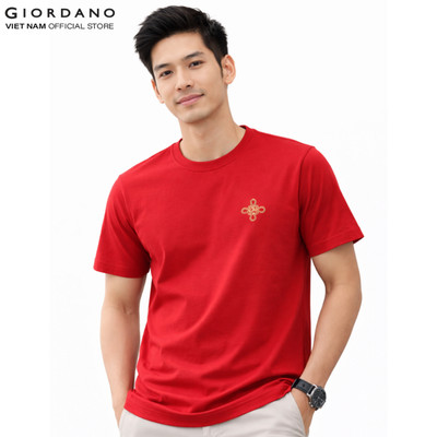 GIORDANO Áo Thun Nam Ngắn Tay In Hình CNY 2026 01096292-39