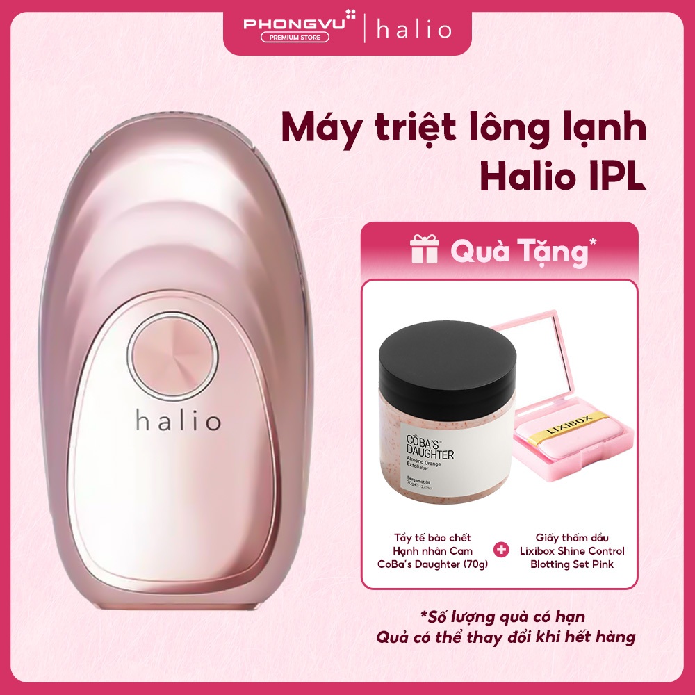 Máy Triệt Lông Lạnh Cá Nhân Halio IPL Cooling Hair Removal Device - Màu Hồng - Bảo Hành 24 Tháng | BigBuy360 - bigbuy360.vn